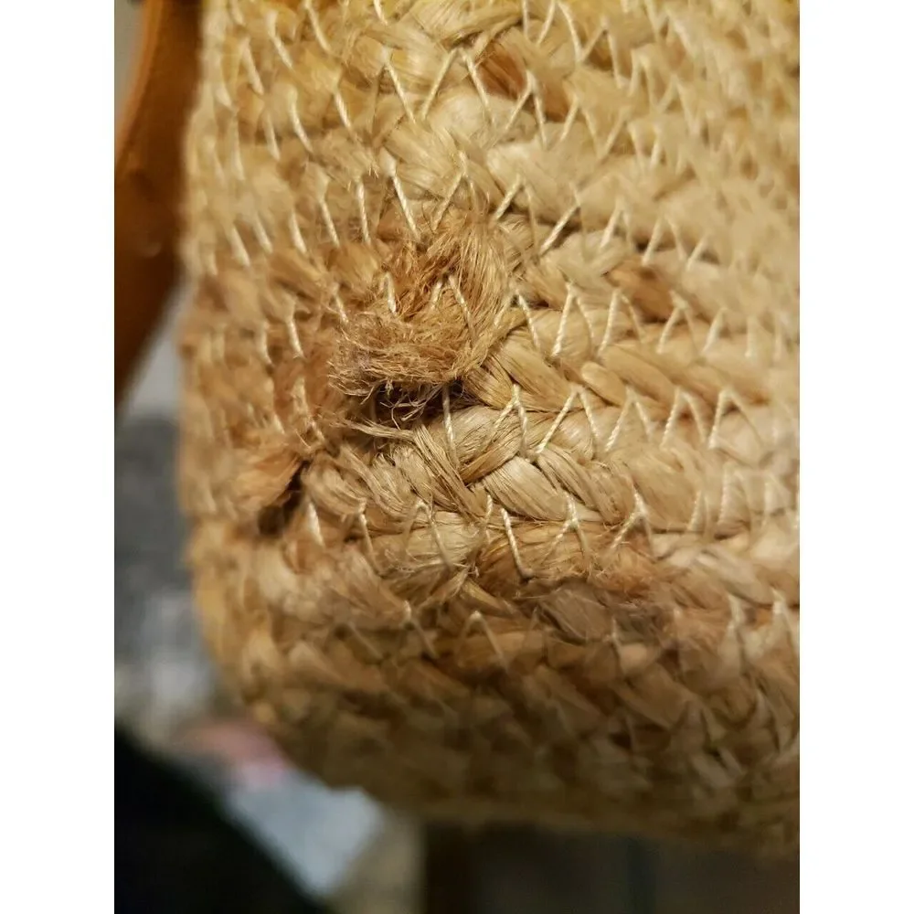 Xix Palms The Shorebreak Picnic‎ Hemp Straw Bag Backpack